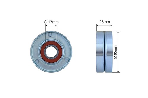 Pulley idler belt for - idler, v-belt